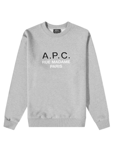 Світшоти A.P.C. Madame Logo Crew Sweat Сірий | COEZD-H27758-PLA