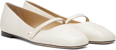Кросівки та взуття Jimmy Choo Jimmy Choo Elisa Ballerina Flats білий | ELISA FLAT, 3