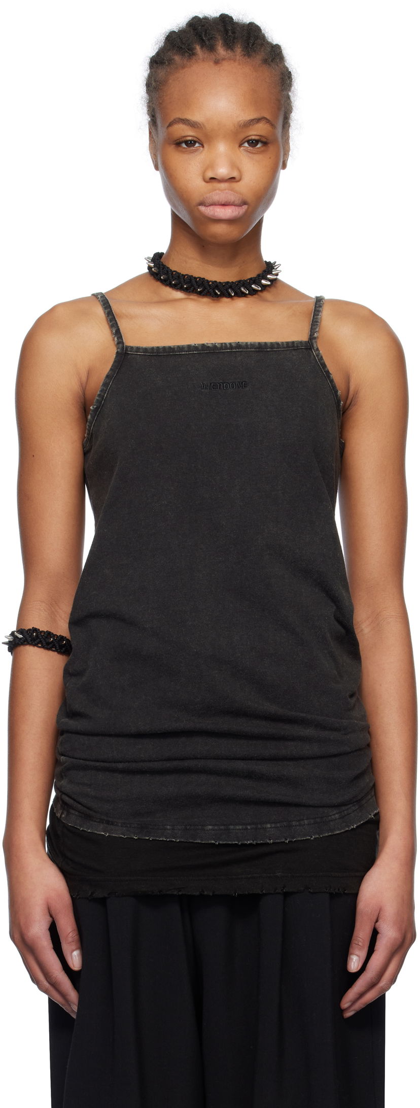 Безрукавка We11done We11done Layered Sleeveless Tank Top чорний | WD-TT0-25-703-W-BK