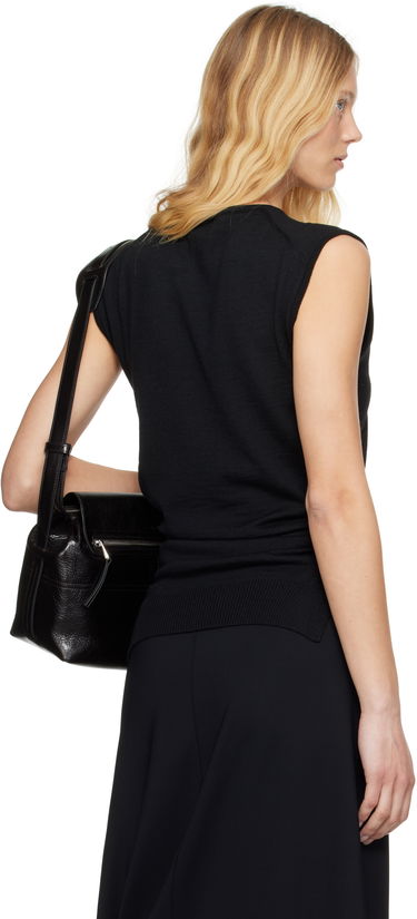 Cветр LEMAIRE Lemaire Trompe L'oeil Sleeveless Tie-Waist Sweater чорний | TO1323 LK087, 2