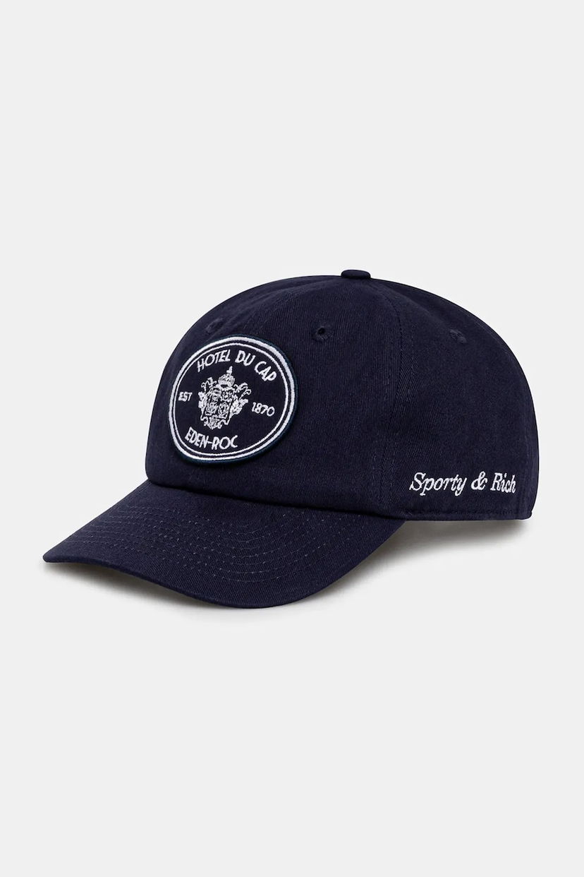 Кепка Sporty & Rich Sporty & Rich Eden Crest Cotton Baseball Cap темно-синій | AC04060621BL106