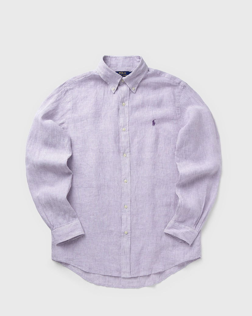 Сорочка Polo by Ralph Lauren Long Sleeve Striped Linen Button-Down Sport Shirt Фіолетовий | 710968973006