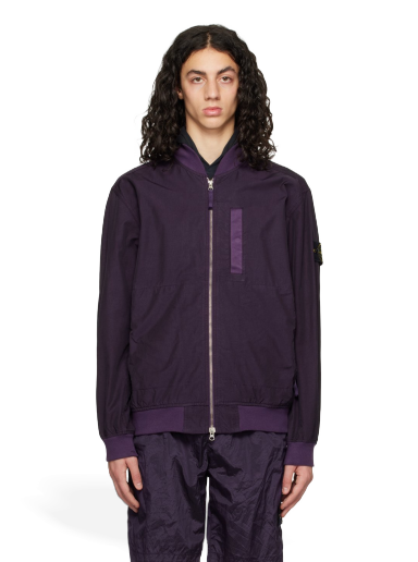 Куртка бомбер Stone Island Garment-Dyed Bomber Jacket Фіолетовий | 781542629
