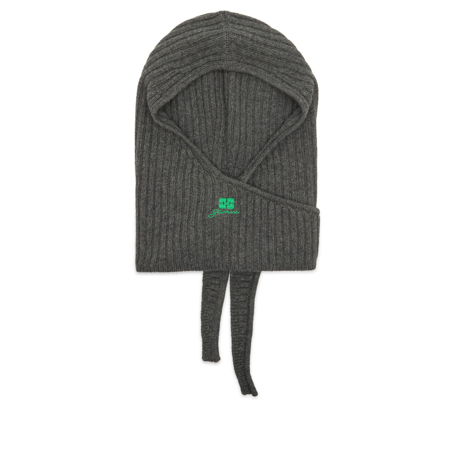 Кепки та капелюхи GANNI Core Future Wool Knit Balaclava Сірий | A6925-220, 0