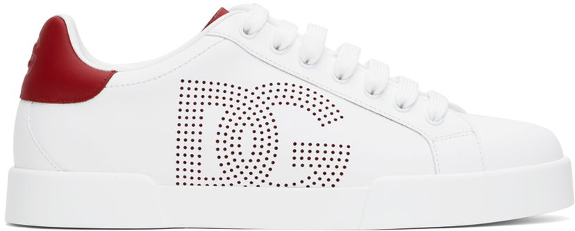 Кросівки та взуття Dolce & Gabbana Portofino Calfskin білий | CS2277AV066