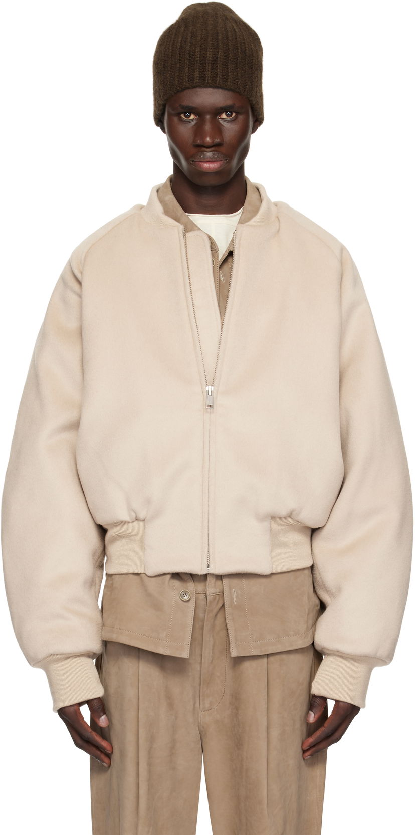 Куртка бомбер Entire Studios Entire Studios Raglan Bomber Jacket бежевий | ES2615RU