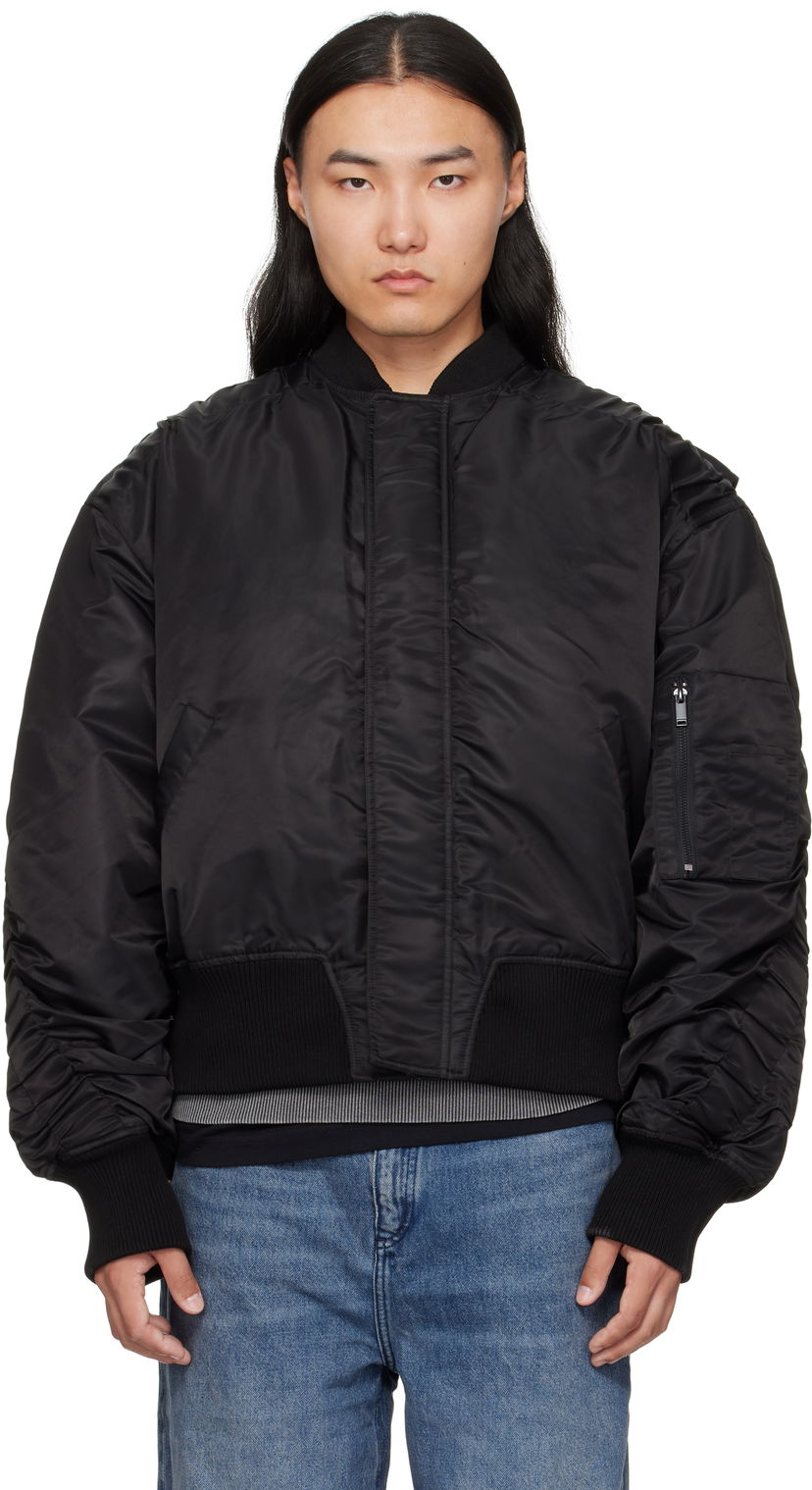 Куртка бомбер Han Kjøbenhavn Han Kjobenhavn Oversized Padded Bomber Jacket чорний | M-134224