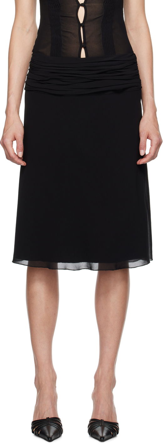 Спідниця GUIZIO Guizio Eda Midi Skirt чорний | P24314W101