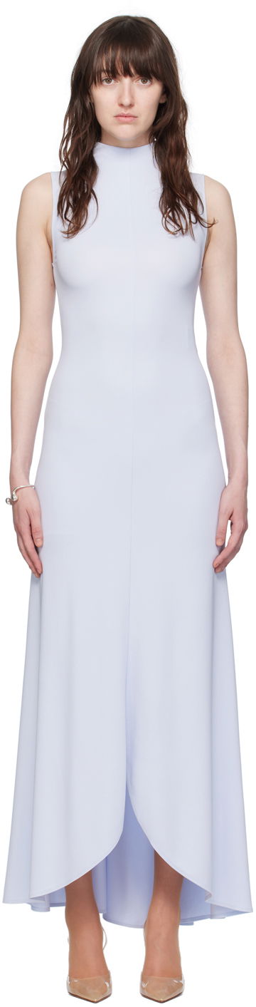 плаття Courrèges Mock Neck Maxi Dress Синій | 224JRO425JS0066
