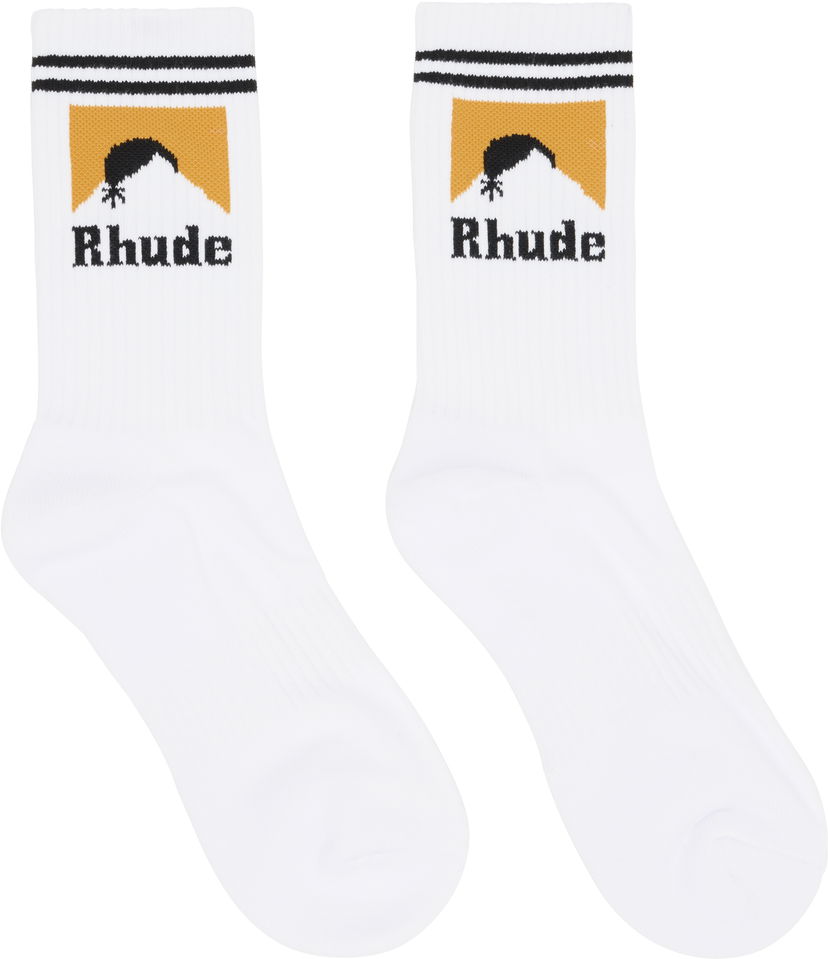 Шкарпетки Rhude Rhude Moonlight Socks білий | RHPF25SO05750