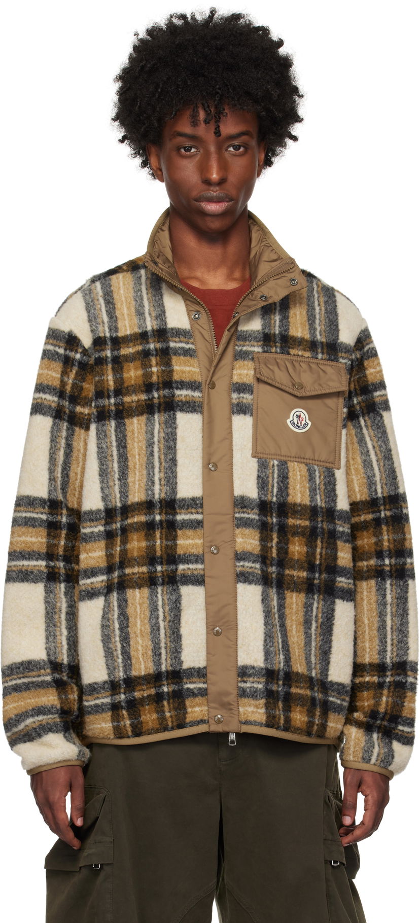 Куртка Moncler Moncler Plaid Fleece Jacket Різнокольоровий | J20918G0005589AQU