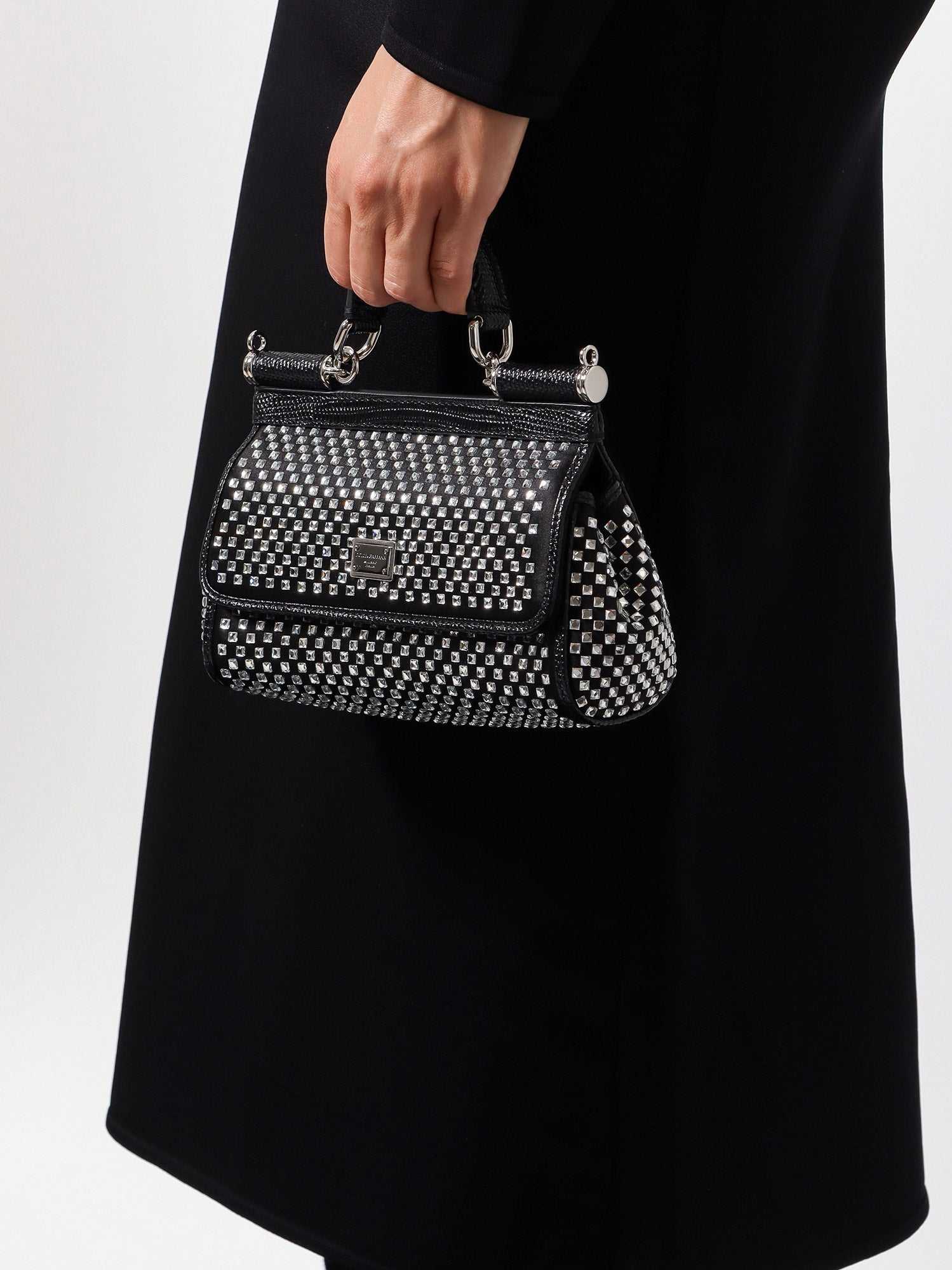 Сумочка Dolce & Gabbana Handbag With Crystals чорний | BB7116AP6028S488, 1