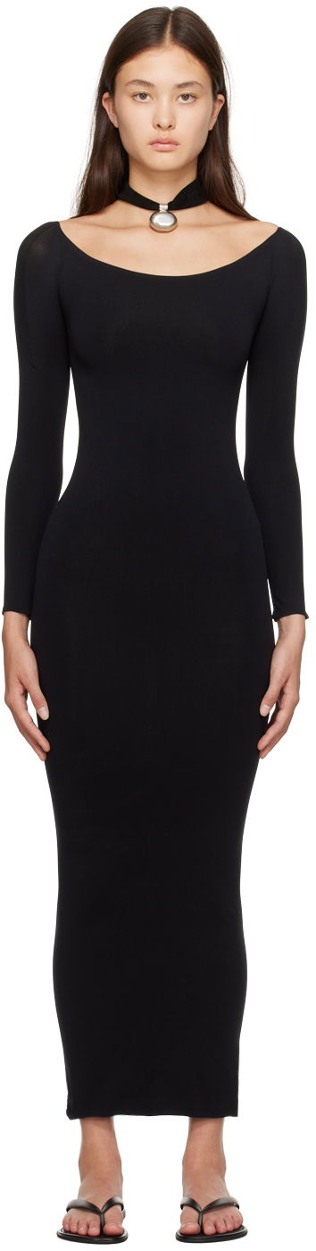 плаття The Row Maxi Dress With Open Back чорний | 7233-Y622