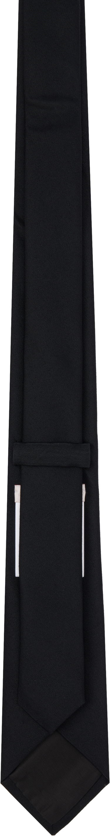 Ремені Valentino Valentino Garavani Wool & Silk Valentie Tie чорний | 6Y2EV194ZFD, 1