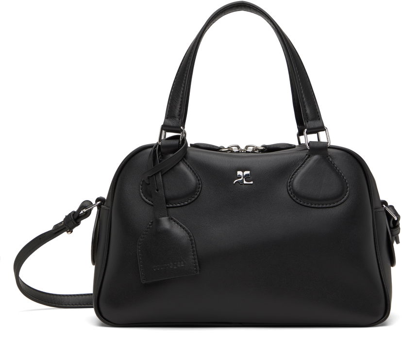 Сумочка Courrèges Studded Leather Bowling Bag чорний | 324GSA133CR0065