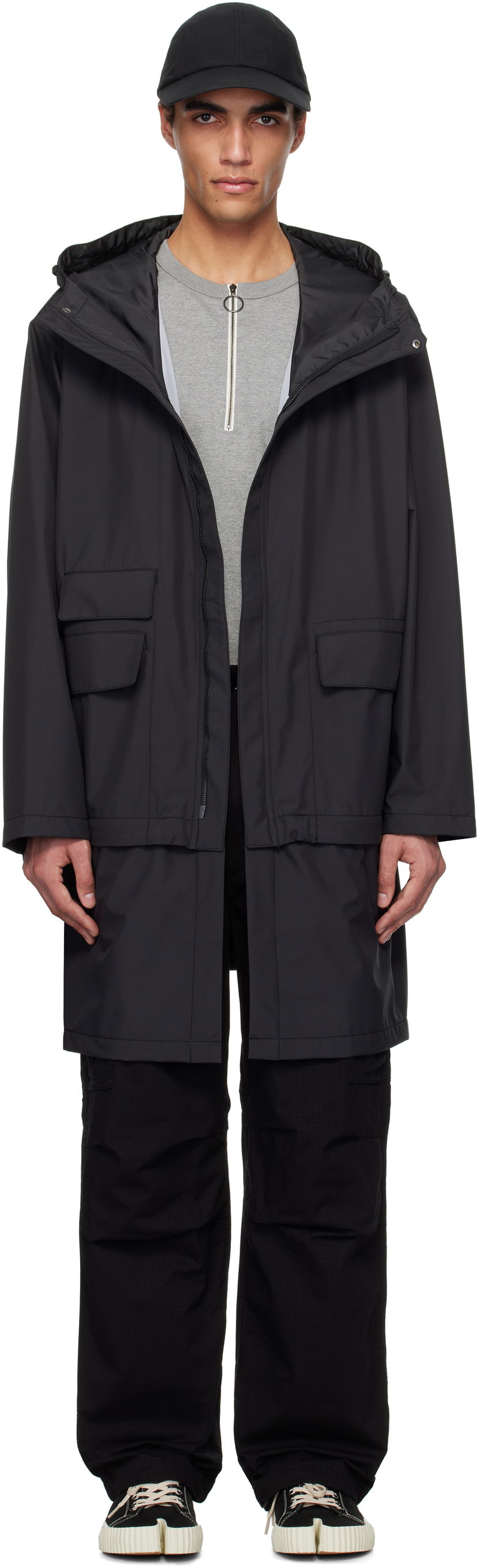 Дощовик NANAMICA nanamica 3L PERTEX SHIELD 2Way Travel Coat чорний | S25SB045U