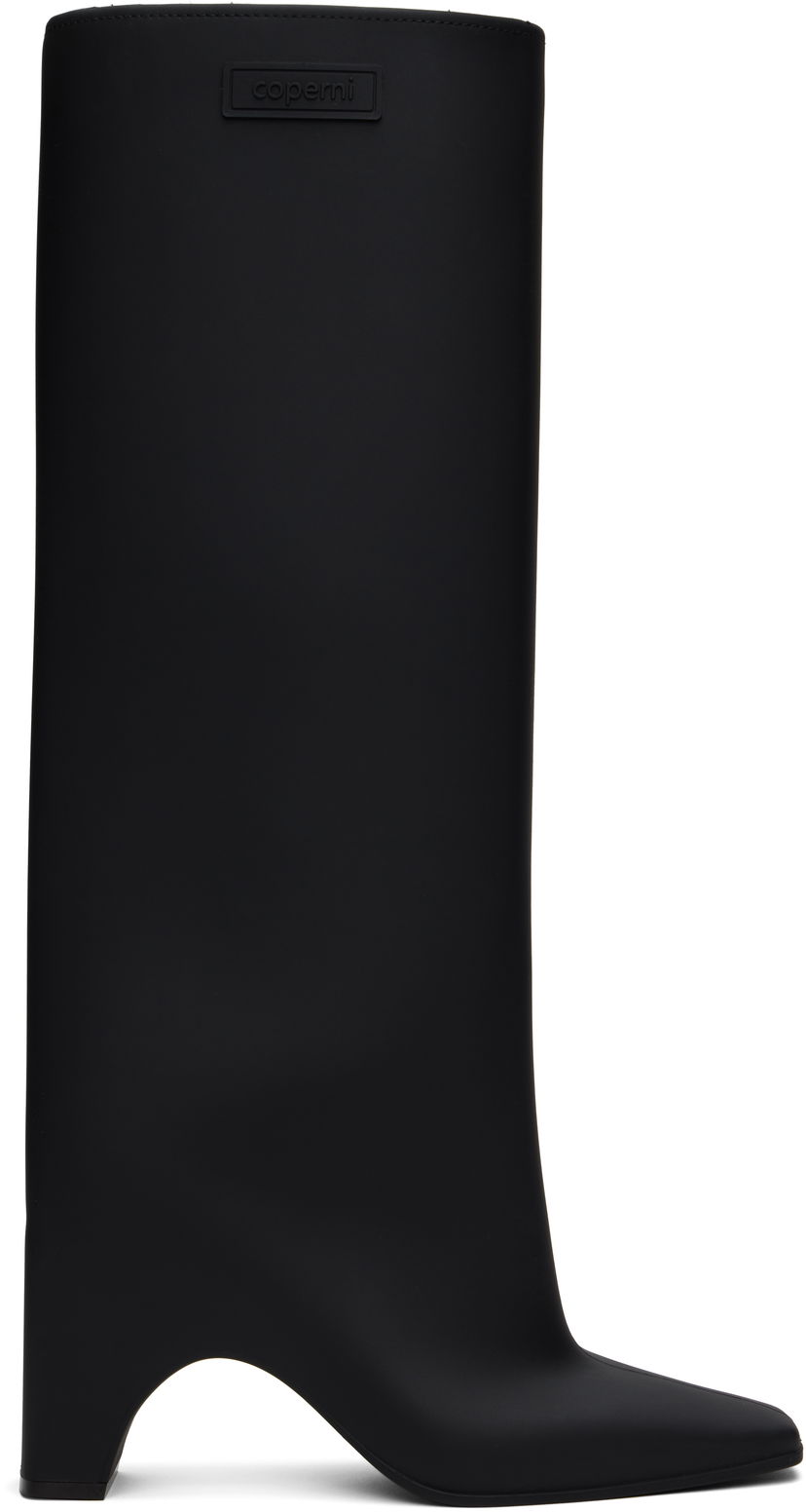 Кросівки та взуття Coperni Rubber Bridge Tall Boots чорний | COPSH43F9005