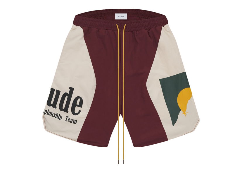 Шорти Rhude Panel Logo Shorts Різнокольоровий | RHPF22SH08372482