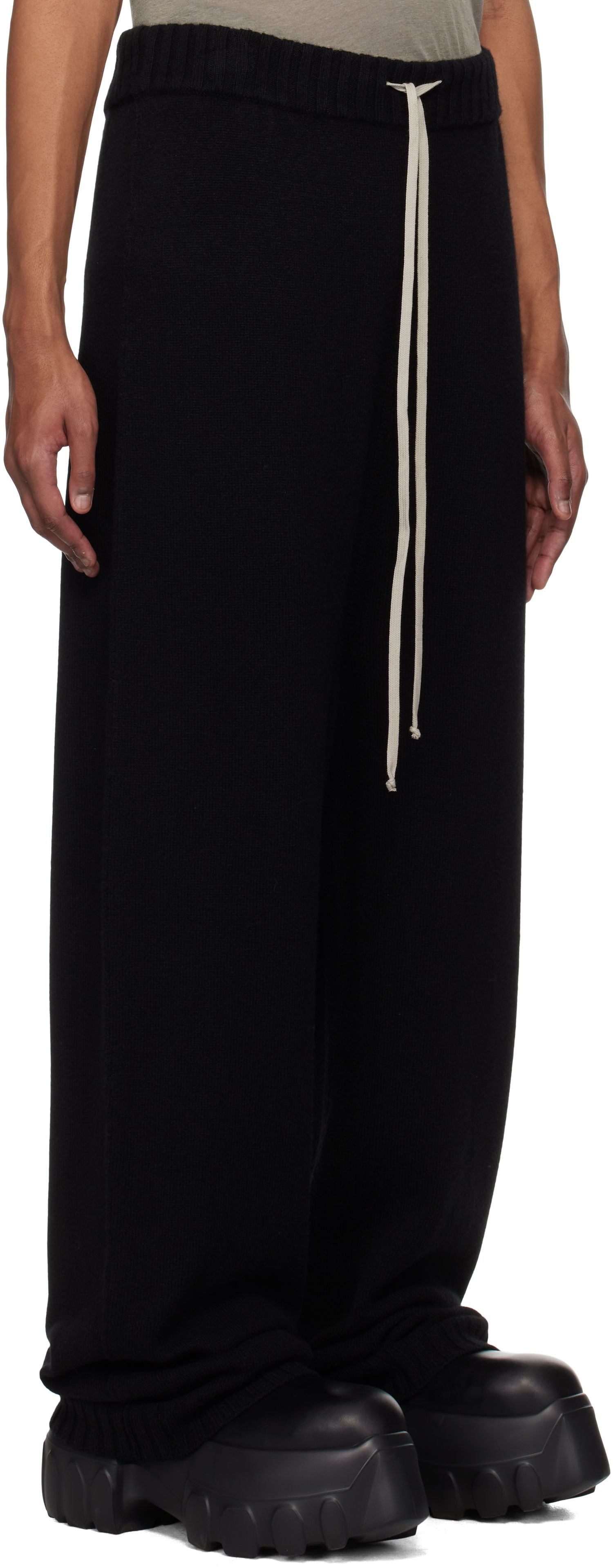 Спортивні штани Rick Owens Rick Owens Hollywood Track Lounge Pants чорний | RU01E5668 KLWS, 1