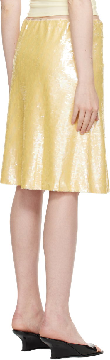 Спідниця GUIZIO Guizio Isabelle Sequin Midi Skirt Жовтий | S25302W119, 2
