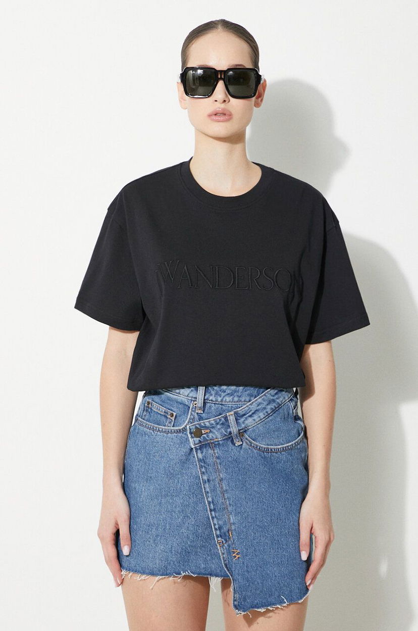 Футболка JW Anderson Embroidery T-Shirt чорний | JT0218.PG0980.999
