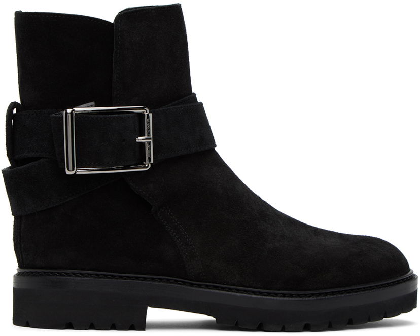 Одяг Manolo Blahnik Manolo Blahnik Hather Suede Ankle Boots чорний | 323-2540-0002