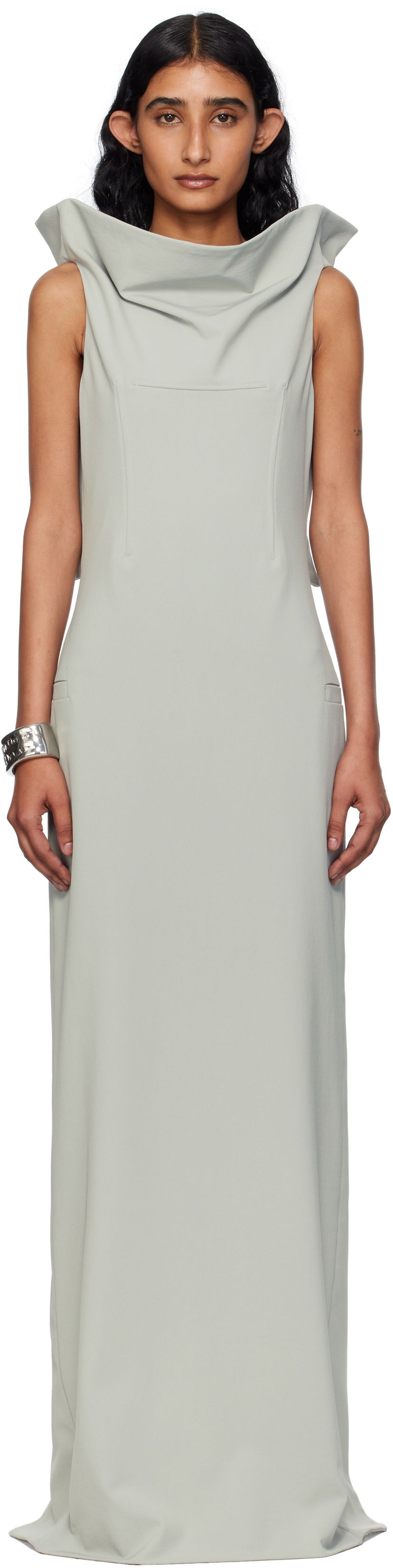 плаття Jean Paul Gaultier Jean Paul Gaultier Backless Maxi Dress Сірий | 25/03-W-DR045-W002-02