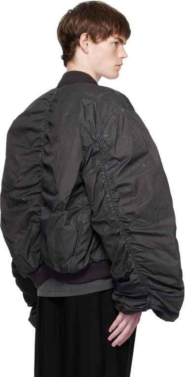 Куртка бомбер We11done We11done Washed Nylon Bomber Jacket чорний | WD-JP2-25-059-U-BK, 2