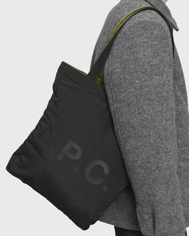 сумка-тоут A.P.C. LOU Quilted Reversible Tote чорний | PSALL-M61892-TJD, 2