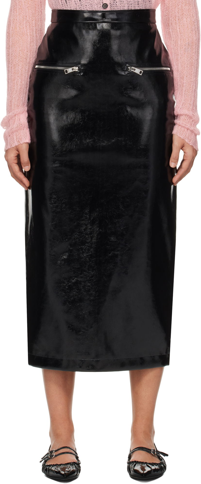 Спідниця MSGM Midi Skirt чорний | 3742MDD04 247800
