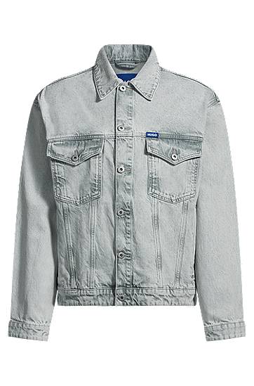 Куртка BOSS Stonewashed Denim Jacket Сірий | 50534538