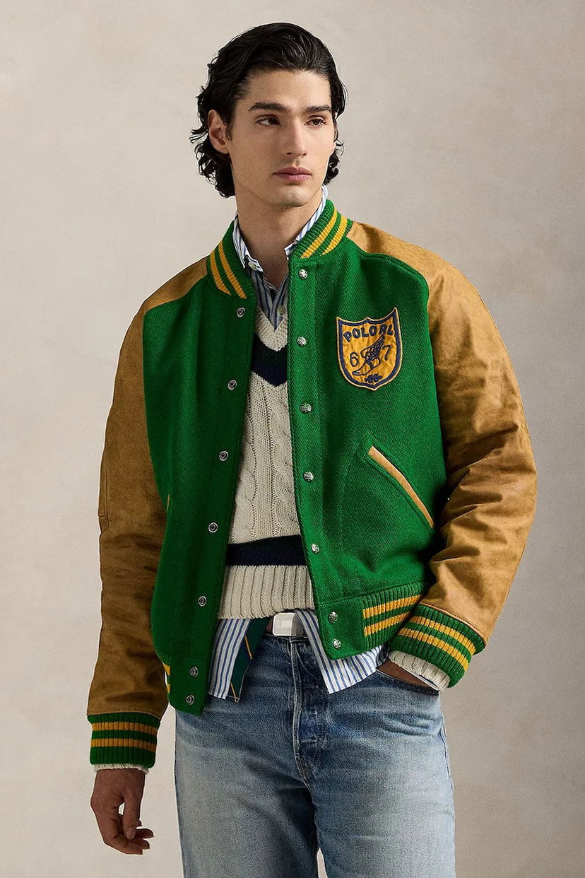 Куртка Polo by Ralph Lauren Polo Ralph Lauren Letterman Jacket Зелений | 710970577