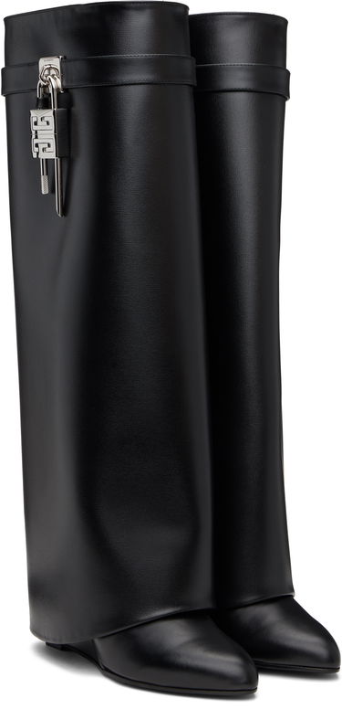 Одяг Givenchy Givenchy Shark Lock Tall Boots чорний | BE702XE1NG001, 3