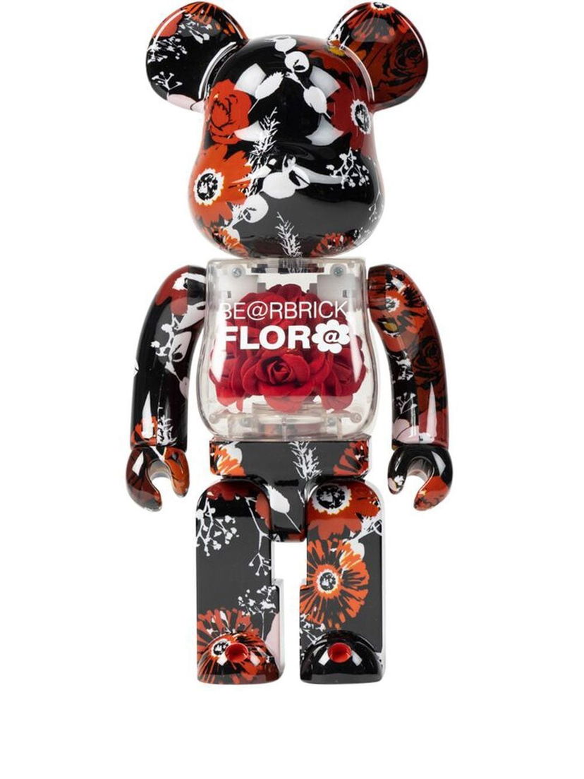 Колекційний Medicom Toy Mames Flor@ BE@RBRICK 400% figure - Red чорний | MEDI008619435378