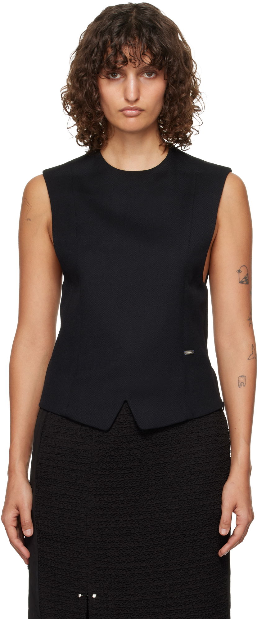 Безрукавка ADER ERROR Black Sleeveless Top чорний | BN01FWVE0101BK