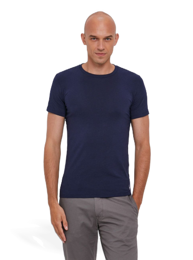 Футболка Polo by Ralph Lauren Crew Base Layer Tee - 2 Pack темно-синій | 714835960004