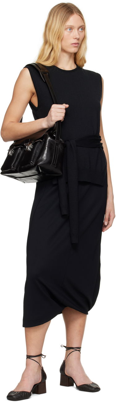 Cветр LEMAIRE Lemaire Trompe L'oeil Sleeveless Tie-Waist Sweater чорний | TO1323 LK087, 3