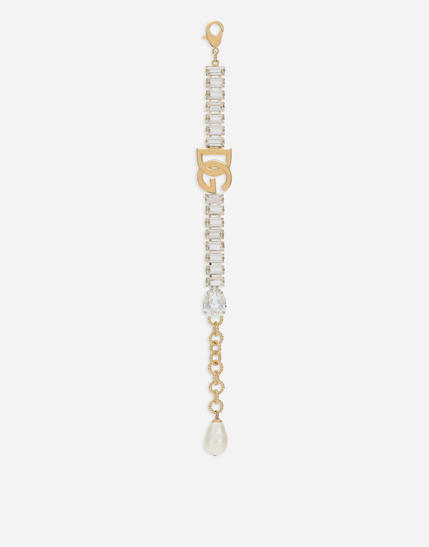 Браслет Dolce & Gabbana Dolce & Gabbana Gold-Tone Crystal & Faux Pearl Bracelet Металік | WBO8S3W1111ZOO00, 1
