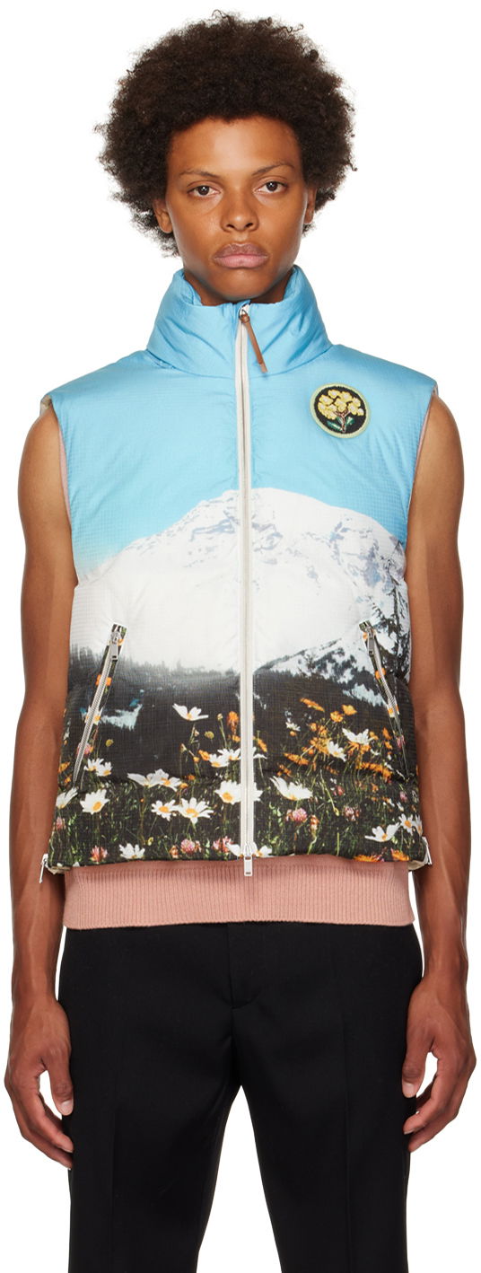 Жилет Jil Sander Jil Sander Graphic Down Vest Синій | J47AF0105_J70107