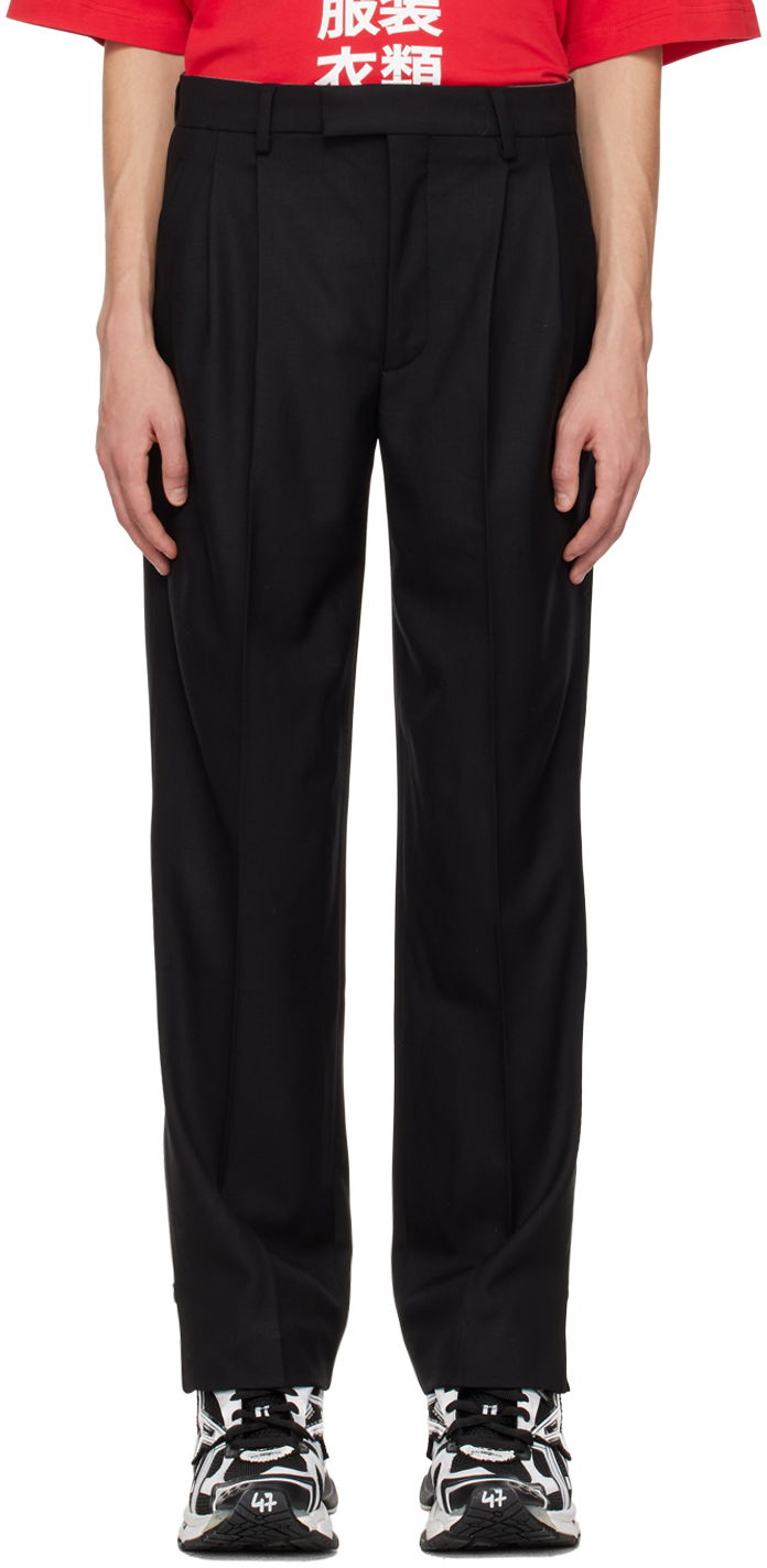 Штани VETEMENTS VTMNTS Pleated Trousers чорний | VL14PA220B