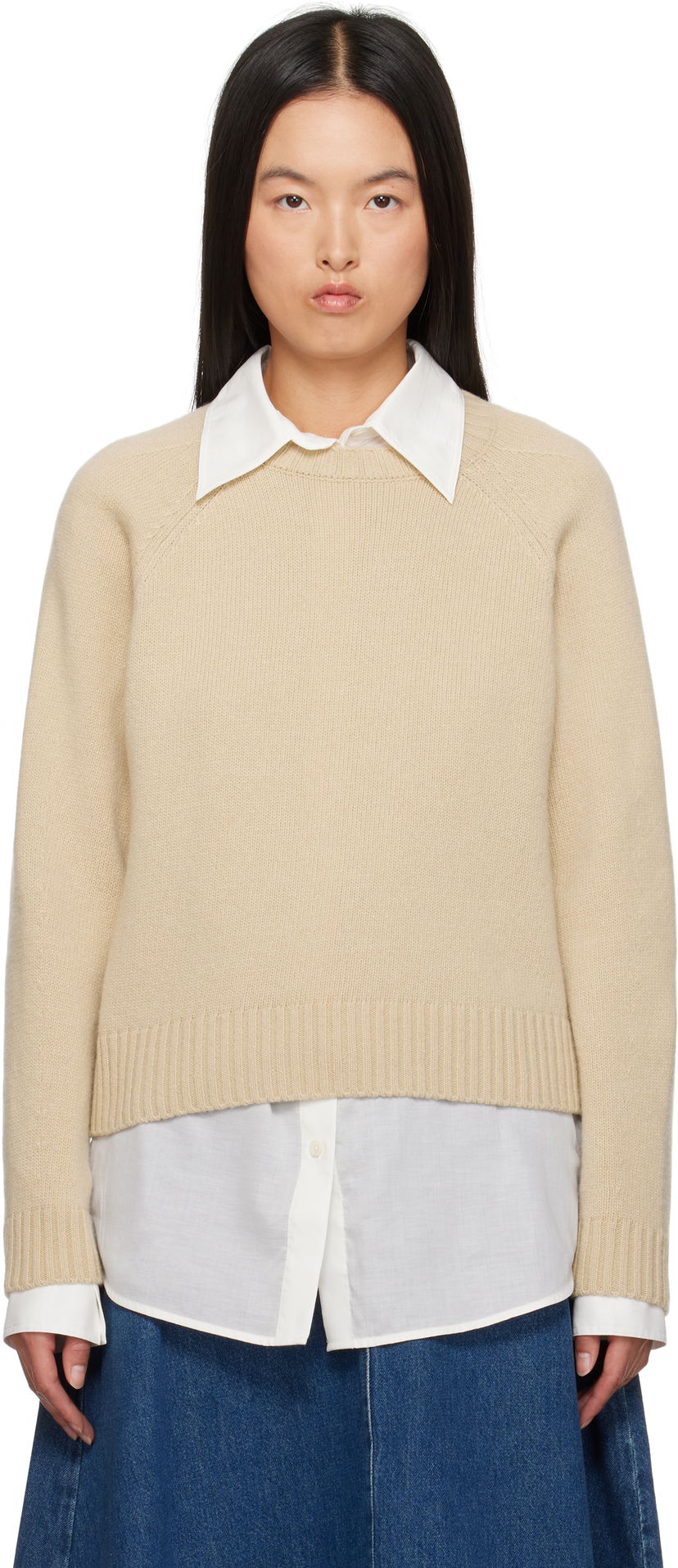 Cветр Max Mara Weekend Max Mara Gabbia Wool Sweater бежевий | 2425366162600 MM12149
