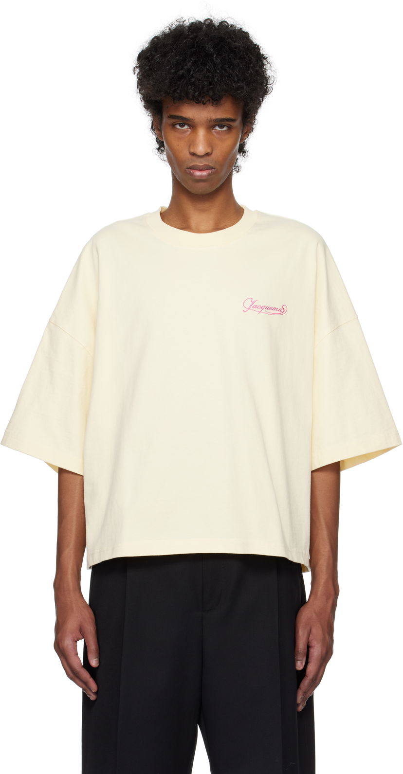 Футболка Jacquemus Jacquemus 'The Corto' T-Shirt бежевий | 25E255JS308-2102