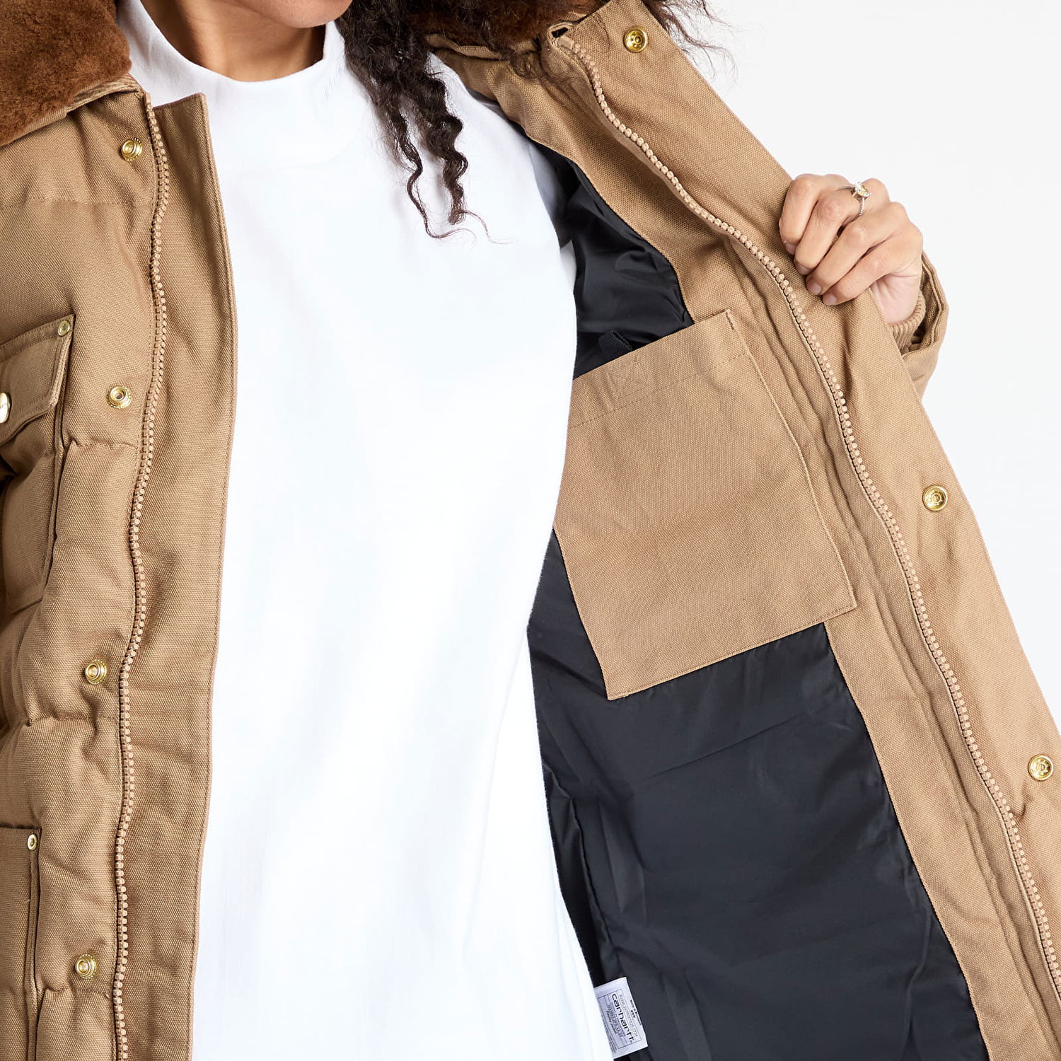 Пуховик Carhartt WIP Rayley Insulated Canvas Work Jacket Коричневий | I033893_2FS_XX, 1