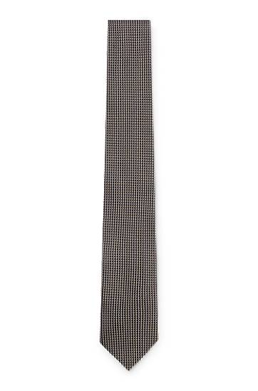 Аксесуари BOSS Micro Pattern Silk Tie Сірий | 50544718