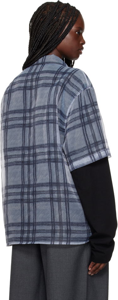 Сорочка We11done We11done Heart Layered Check Pattern Shirt Сірий | WD-SH1-25-176-U-GY, 2