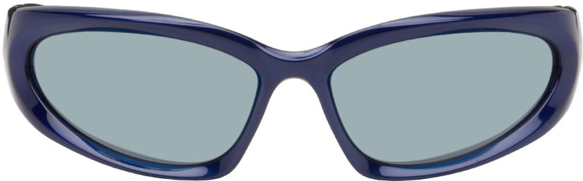 Сонцезахисні окуляри Balenciaga Swift Oval Sunglasses темно-синій | BB0157S-009