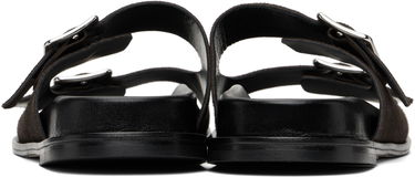Догляд за взуттям Aeyde Aeyde Meena Suede Double Buckle Slides Коричневий | A11-FS-FOXR08FL174-SS25-953-022, 1