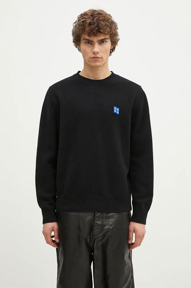 Cветр ADER ERROR Black Wool Sweater With Logo Patch чорний | BMSGFYKT0101BK, 0
