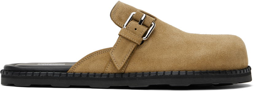 Одяг Moschino Moschino Suede Mule Loafers бежевий | 251 MB10152G0M GF0 10B