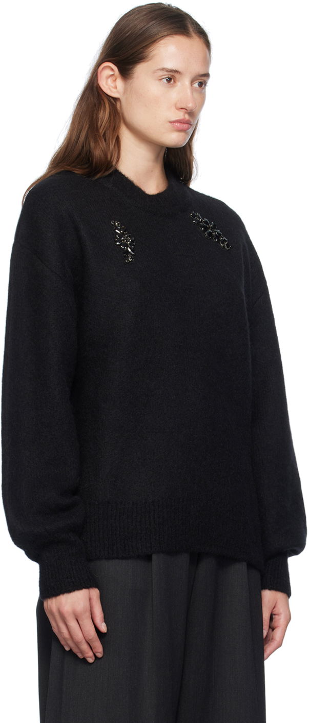 Cветр Simone Rocha Simone Rocha Embellished Sweater чорний | MIMK4WTB 0657, 1